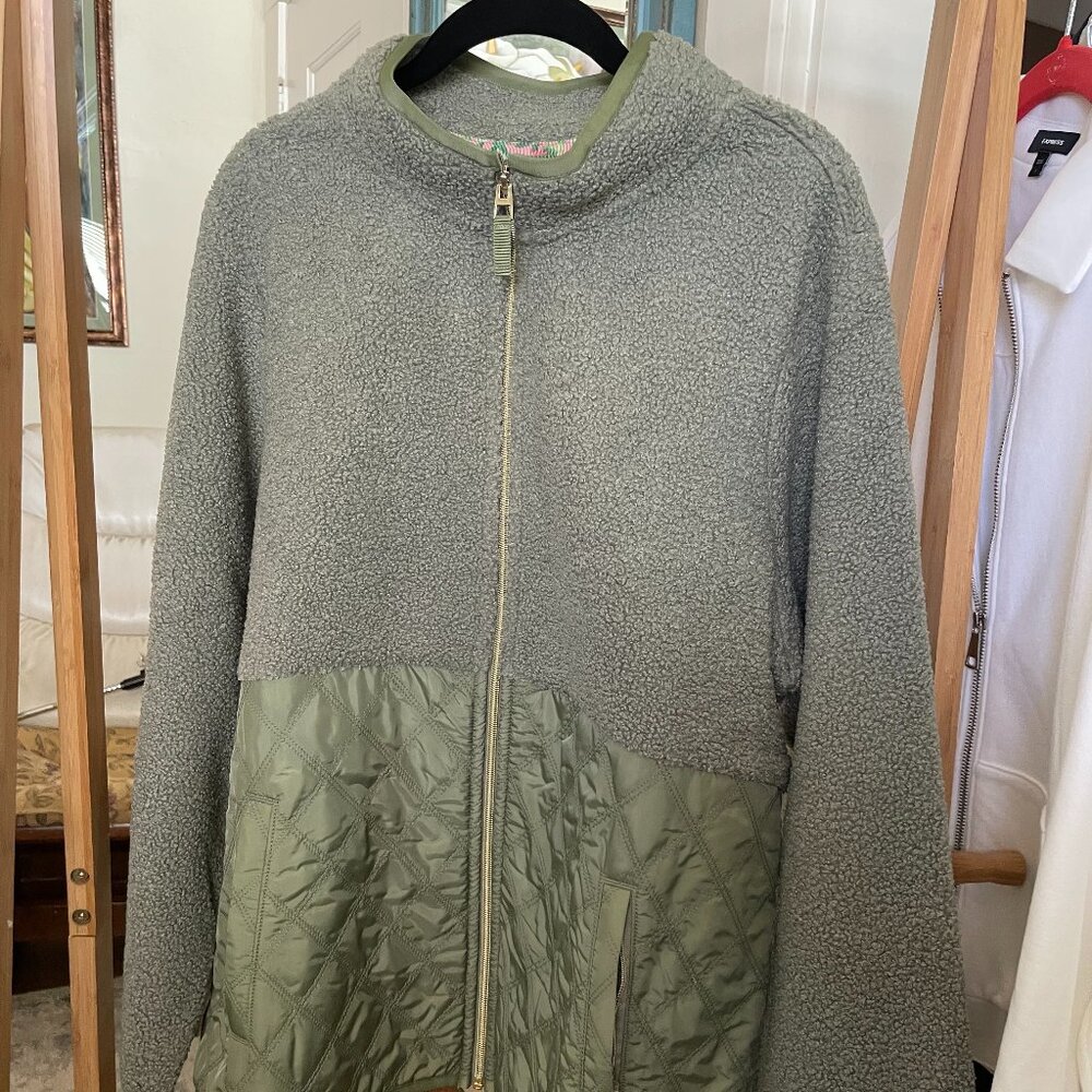 Tommy Bahama - Quilted Faux Sherpa Jacket - L